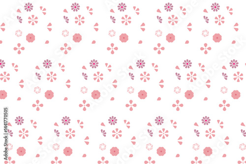 Seamless floral pattern. seamless pattern with flower on white background. seamless Flower  with abstract floral pattern. Vector illustration.