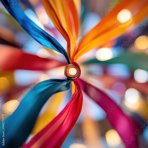 Aerial Perspective of Wind Swept Ribbons