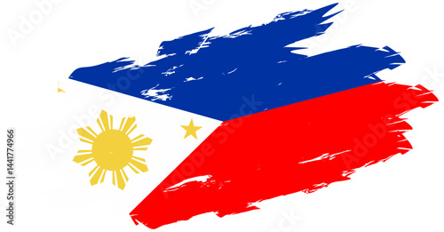 A stylized representation of the Philippine flag, suitable for cultural and national branding applications