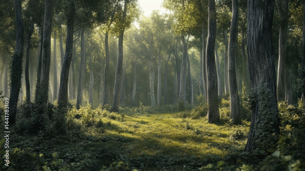 Obraz premium forest hyper realistic photography