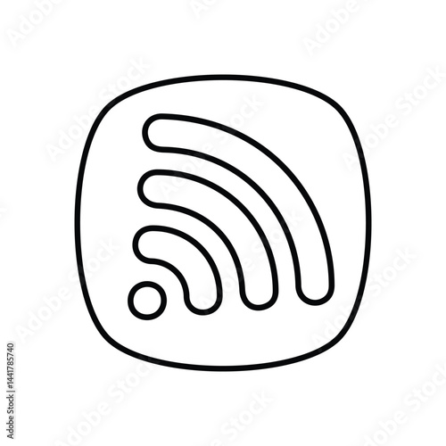 Wifi icon vector stock illustration