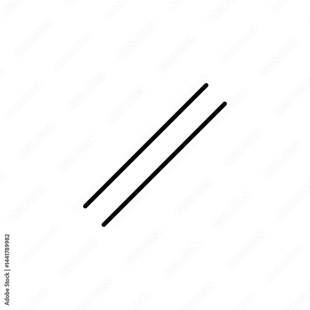 eps10 black vector two parallel diagonal lines illustration isolated on white background eps10 black vector two parallel diagonal lines illustration isolated on white background