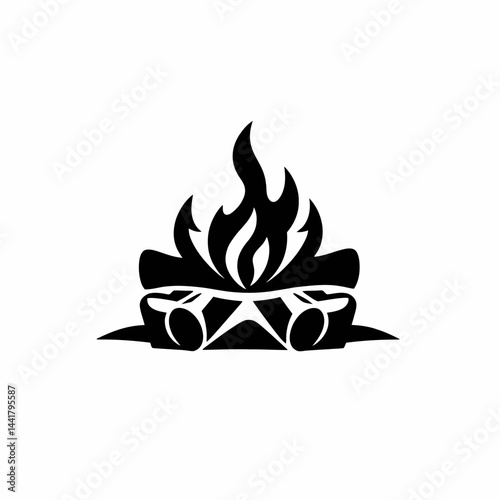 Burning Car Abstract Logo Design