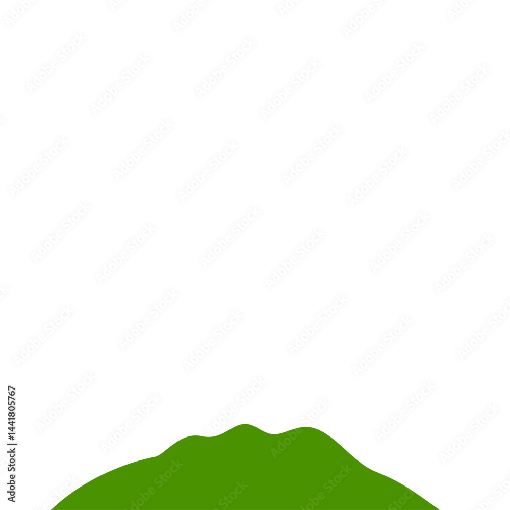 Obraz premium Green Mountain illustration