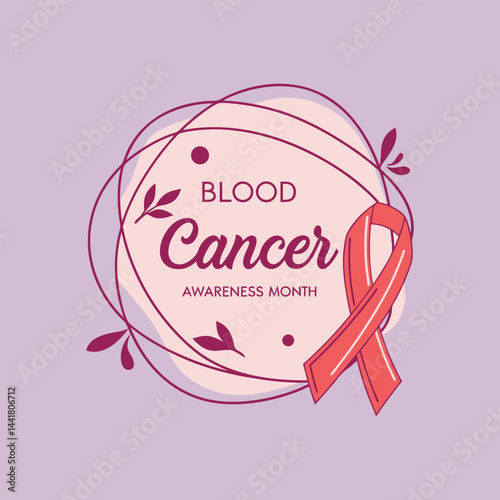 blood cancer awareness month logo vector 
