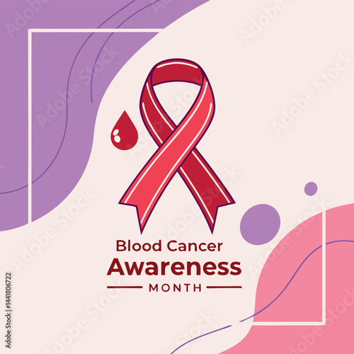  blood cancer awareness month logo vector 