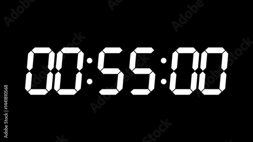 デジタル時計風カウントダウン