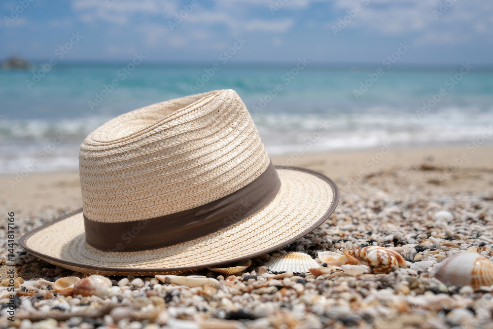 Beach Hat on the Sand