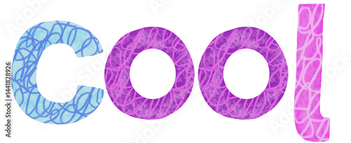 colorful alphabet text cool