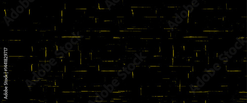 Obraz na płótnie style glitch black and gold w salonie