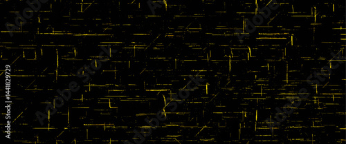 Obraz na płótnie style glitch black and gold w salonie