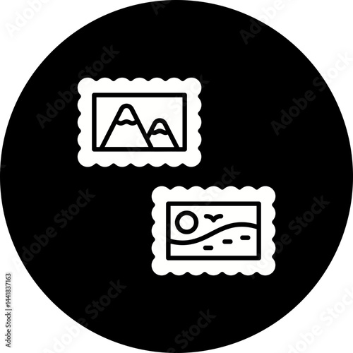 Stamp collecting Icon