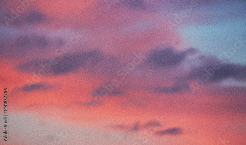 Fototapeta Naklejka Na Ścianę i Meble -  Beautiful pink clouds in the sky at sunset background