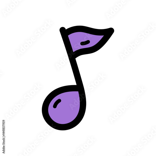 Purple Musical Note