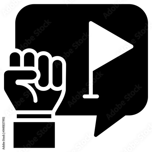 Advocacy Glyph Icon