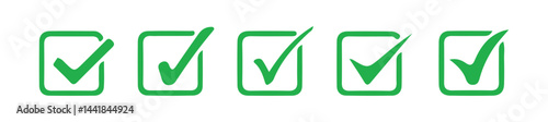 Green checkmark sign. check mark icon vector .symbol, sign, yes, right.  Vector Illustration