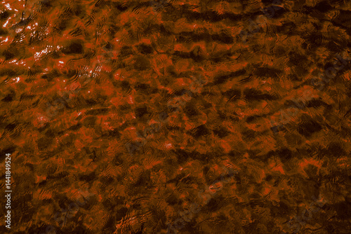 Obraz na płótnie dark orange water texture w salonie