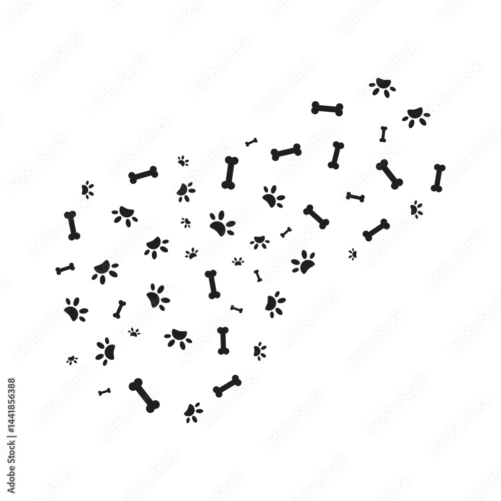 Paw Bones Pattern Paw Bones Pattern