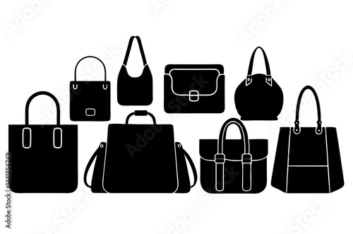 "Collection of Various Handbag Silhouettes"