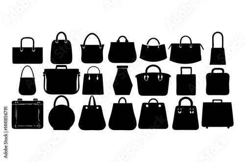 "Collection of Various Handbag Silhouettes"