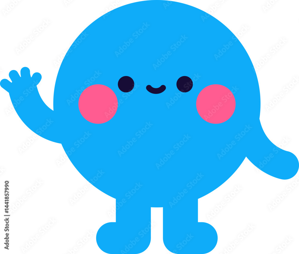 Obraz premium 말랑 도형캐릭터