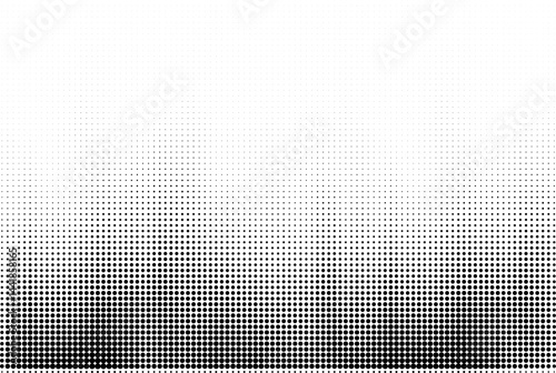 Retro Pixel Halftone Texture – Dirty Grunge Black and White Background,Grunge Halftone Dots – Aged Vector Texture for Comic Cover Effects
