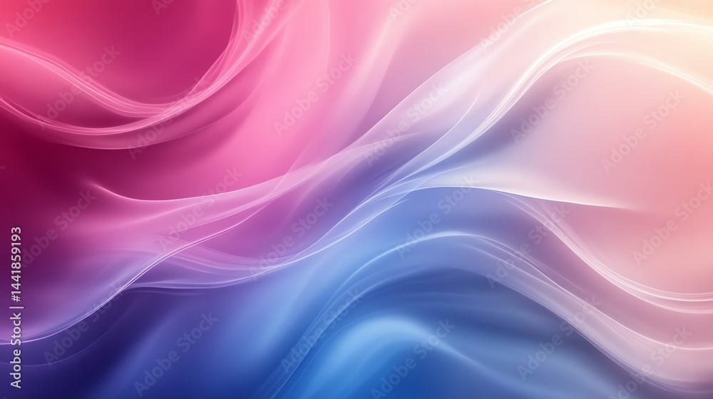 Obraz premium gradient background, colorful curves, gradient color background, blue and red colors, smooth curved lines, dark wallpaper, negative space design, abstract gradient, vibrant curves, modern background,