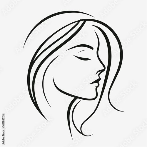 girl with long hair