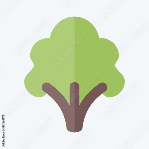 Icon Broccoli. related to Fruits and Vegetables symbol. flat style. editable