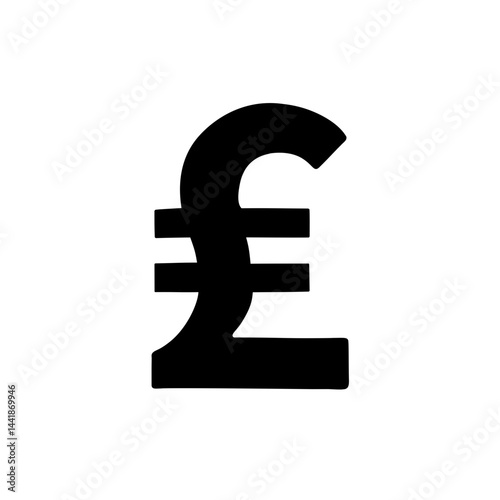 pound sterling icon vector