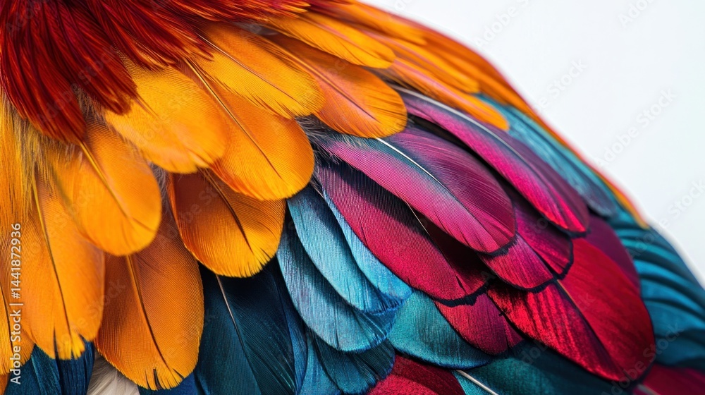Obraz premium Vibrant plumage close-up