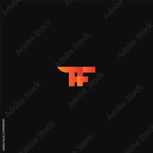 Letter AF Blacksmith Vector