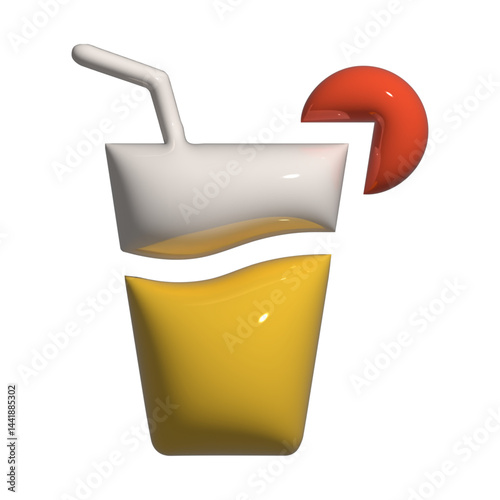 Fresh and Cold Lemon Drink Icon