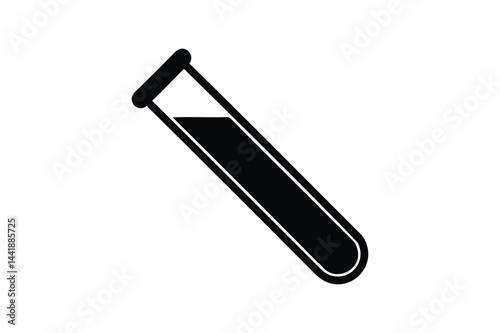 Test tube silhouette