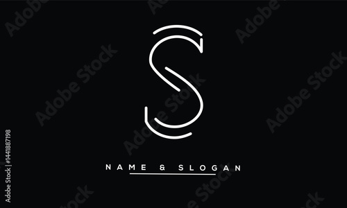 S Abstract Letters Logo Monogram