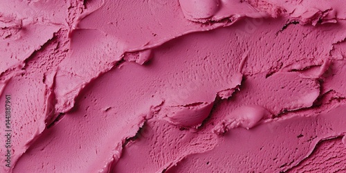 Gelato creamy italian style ice cream close up textured background blueberry flavor.AI Generative.