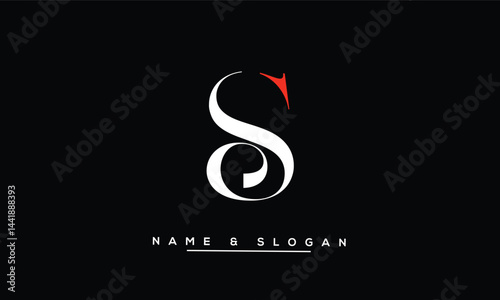 S Abstract Letters Logo Monogram