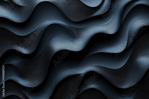 A sleek black abstract back...