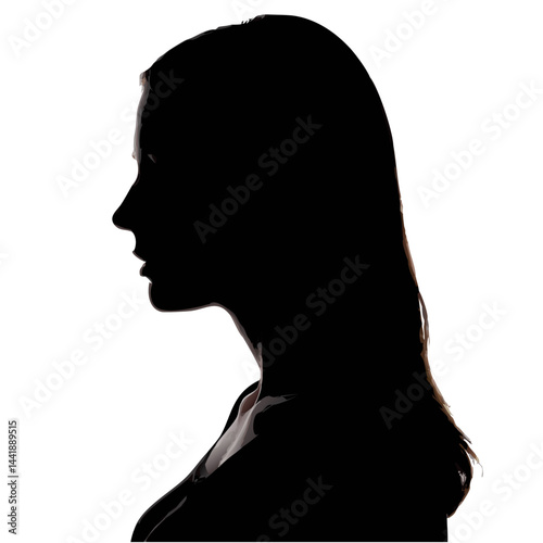 Striking Silhouette A Bold Profile in Contrast