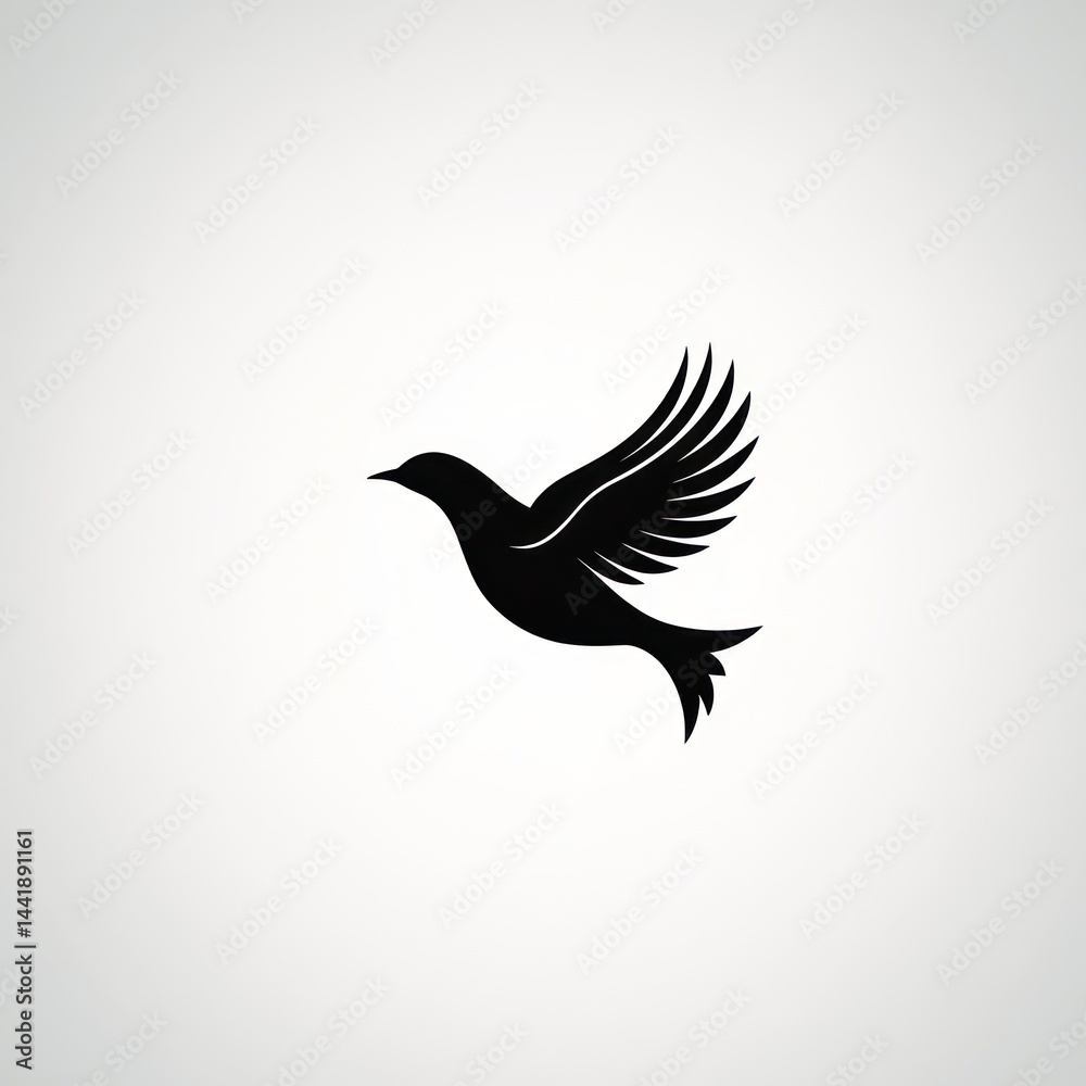 Obraz premium Soaring Bird Silhouette