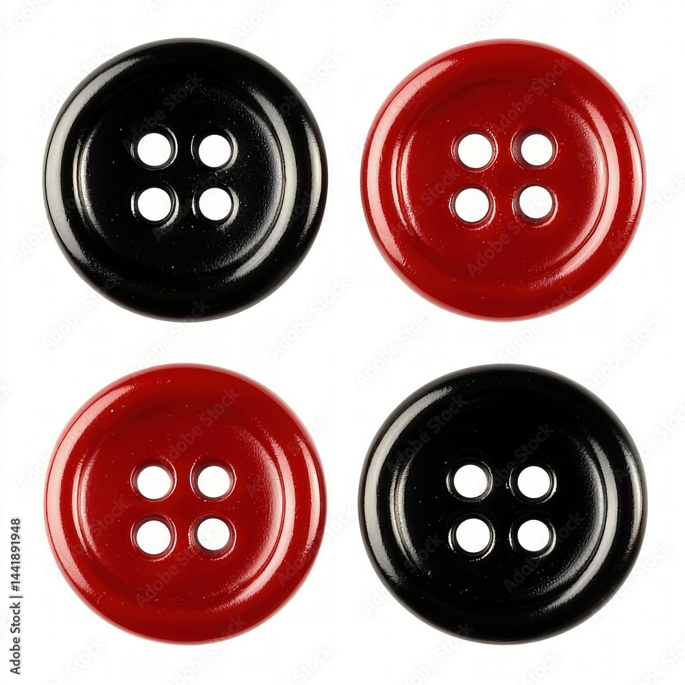 clothing buttons isolated
