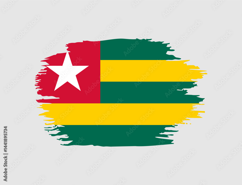 Fototapeta premium National Flag of Togo