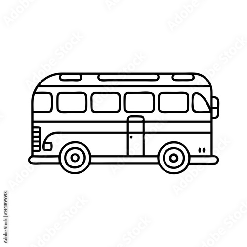 freedom riders bus icon, freedom riders bus line art - simple line art of freedom riders bus, perfect for freedom riders bus logos and icons