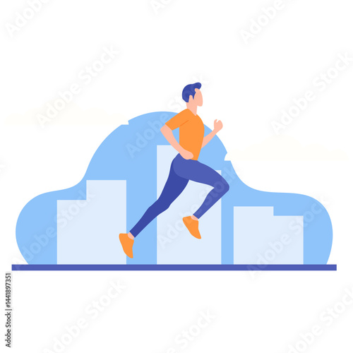 Jogging Illustration