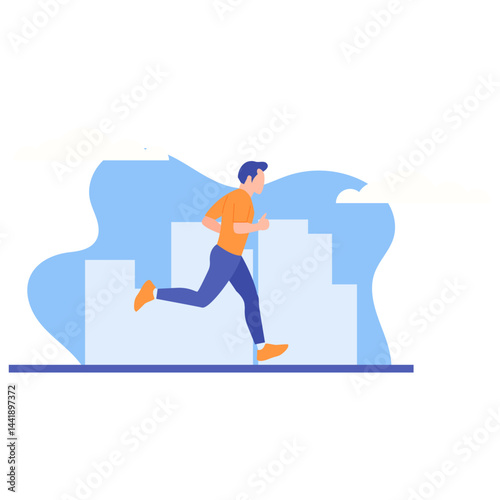 Jogging Illustration