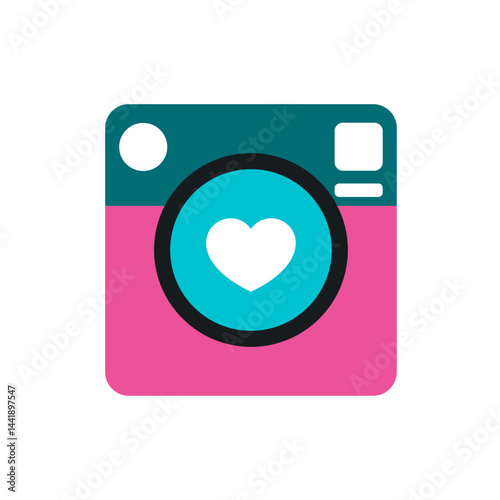 Cute Camera Vector Illustration, camera design