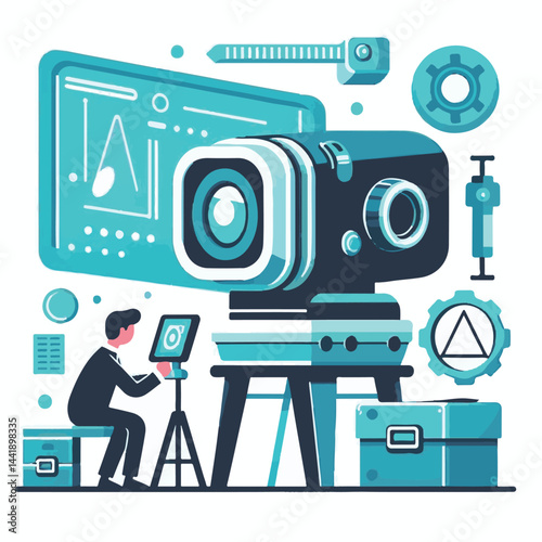 technology, scanner, scan, 3d, equipment, engineering, tool, industry, laser, computer, machine, scanning, work, industrial, hand, production, manufacturing, measurement, process, design, hardware, re