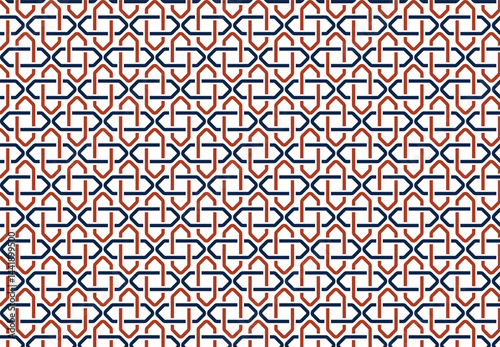 Geometric symmetry and arabesque styling in a luxury vector format