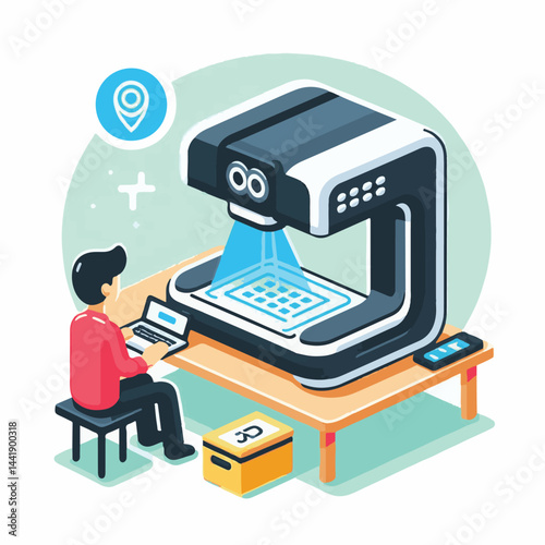 technology, scanner, scan, 3d, equipment, engineering, tool, industry, laser, computer, machine, scanning, work, industrial, hand, production, manufacturing, measurement, process, design, hardware, re