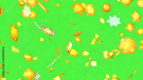 Seamless Easter eggs and leaves pattern background